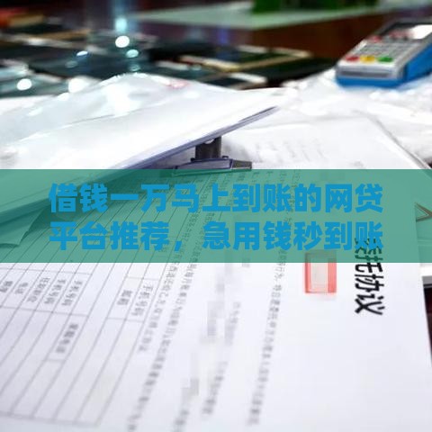 借钱一万马上到账的网贷平台推荐，急用钱秒到账真实经历分享