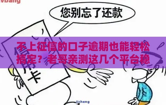 不上征信的口子逾期也能轻松搞定？老哥亲测这几个平台稳如老狗