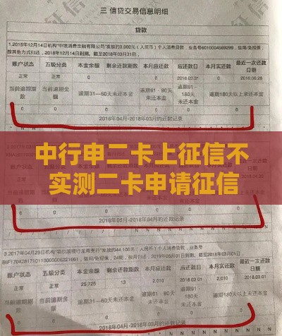 中行申二卡上征信不 实测二卡申请征信影响全解析