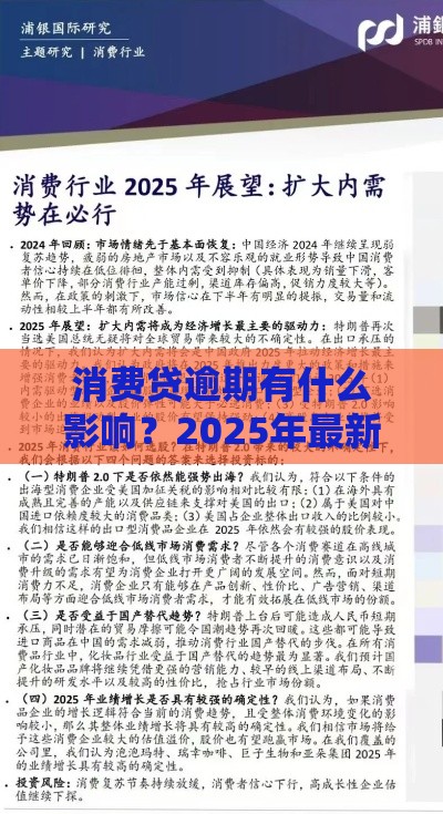 消费贷逾期有什么影响？2025年最新逾期后果全解析