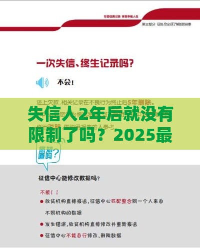 失信人2年后就没有限制了吗？2025最新征信恢复攻略