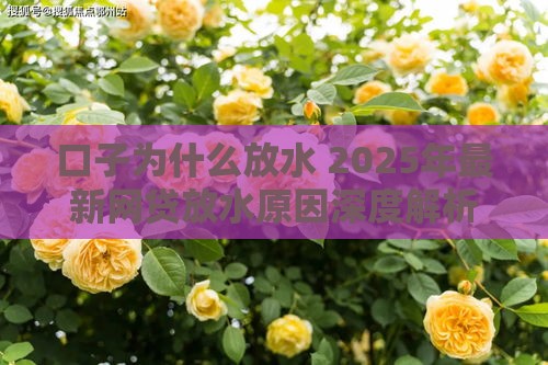口子为什么放水 2025年最新网贷放水原因深度解析