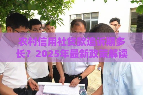 农村信用社贷款追诉期多长？2025年最新政策解读