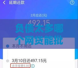 负债太多哪个网贷能批下来？实测5个黑科技口子秒下款攻略