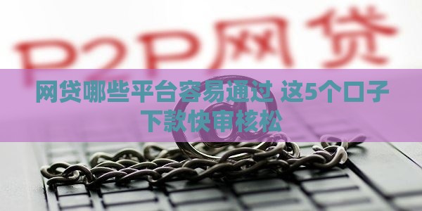 网贷哪些平台容易通过 这5个口子下款快审核松