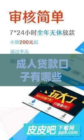 成人贷款口子有哪些 2025年最新靠谱借款平台推荐