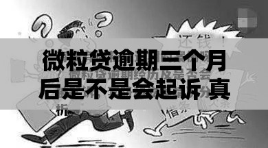 微粒贷逾期三个月后是不是会起诉 真实案例告诉你答案