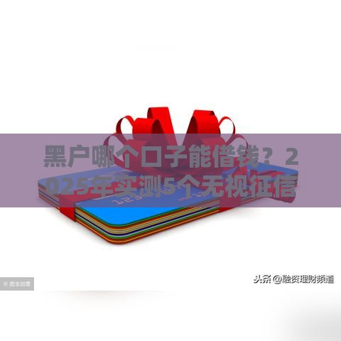 黑户哪个口子能借钱？2025年实测5个无视征信的良心平台