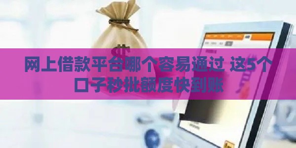 网上借款平台哪个容易通过 这5个口子秒批额度快到账