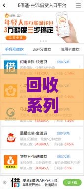 回收系列的口子有哪些？盘点2025年最稳的贷款回收平台