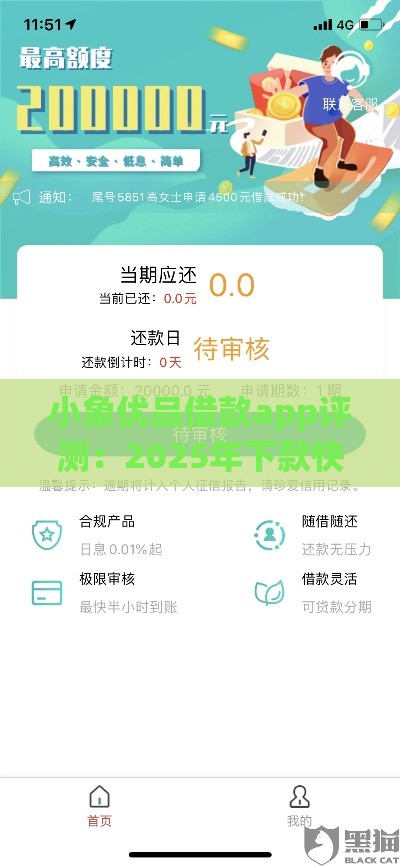 小象优品借款app评测：2025年下款快额度高的正规网贷