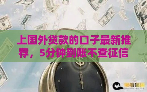 上国外贷款的口子最新推荐，5分钟到账不查征信的秘密渠道