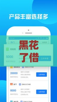 黑花了借款的口子哪里有？2025年最新靠谱借款平台推荐