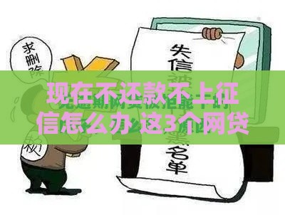 现在不还款不上征信怎么办 这3个网贷口子逾期也能稳如老狗