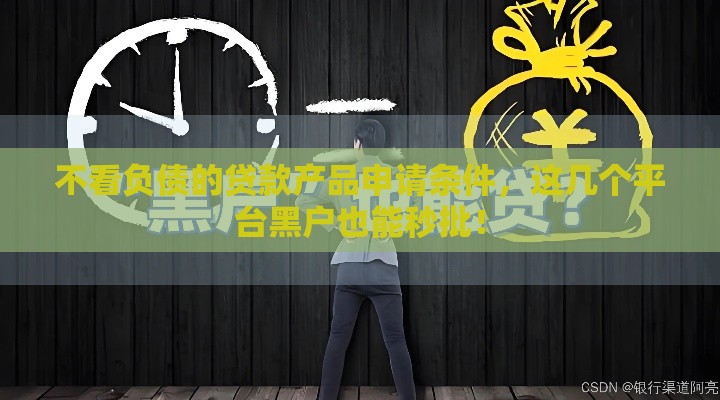 不看负债的贷款产品申请条件，这几个平台黑户也能秒批！