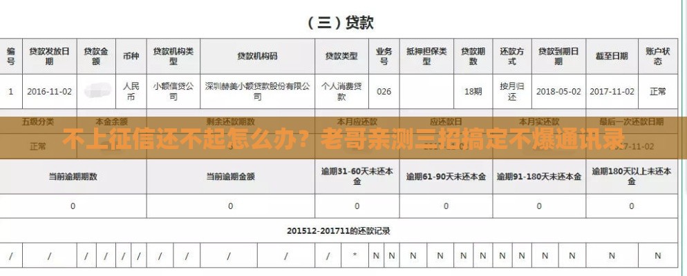 不上征信还不起怎么办？老哥亲测三招搞定不爆通讯录