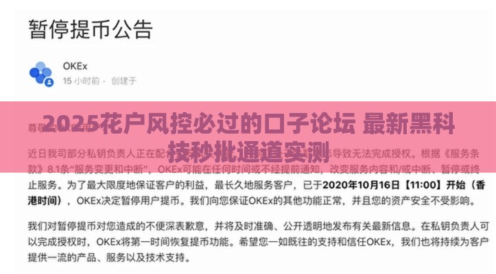 2025花户风控必过的口子论坛 最新黑科技秒批通道实测