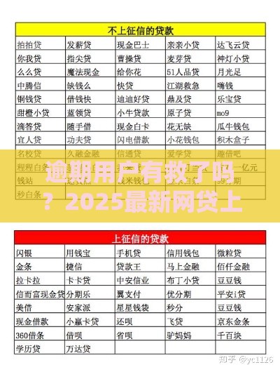 逾期用户有救了吗？2025最新网贷上岸秘籍大公开