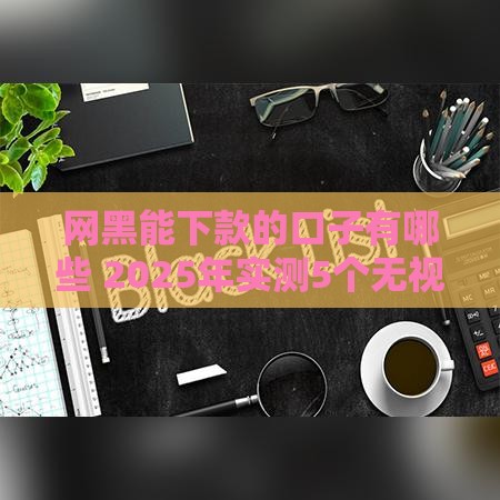 网黑能下款的口子有哪些 2025年实测5个无视征信的贷款神器