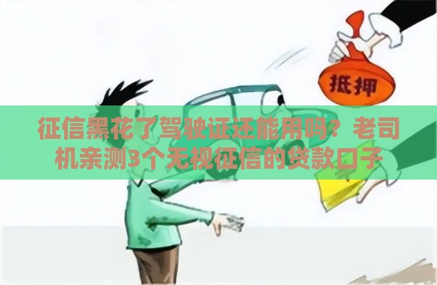 征信黑花了驾驶证还能用吗？老司机亲测3个无视征信的贷款口子