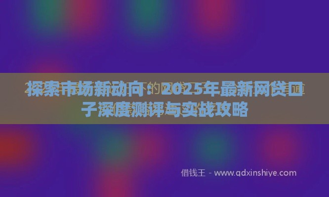 探索市场新动向：2025年最新网贷口子深度测评与实战攻略