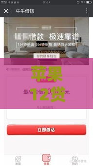 苹果12贷款必下的口子 实测这三个平台秒批额度高