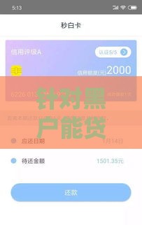 针对黑户能贷款的口子 2025最新实测5个无视征信秒下款平台