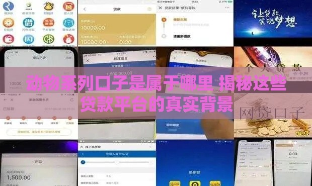 动物系列口子是属于哪里 揭秘这些贷款平台的真实背景