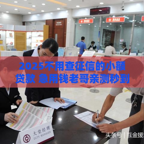 2025不用查征信的小额贷款 急用钱老哥亲测秒到账的5个良心口子