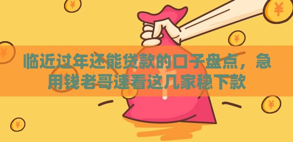 临近过年还能贷款的口子盘点，急用钱老哥速看这几家稳下款