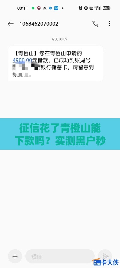征信花了青橙山能下款吗?实测黑户秒批5万额度攻略 征信花了青橙山能下款吗?实测黑户秒批5万额度攻略