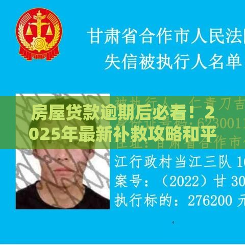 房屋贷款逾期后必看！2025年最新补救攻略和平台推荐