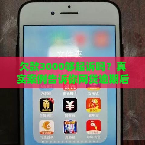 欠款3000够起诉吗？真实案例告诉你网贷逾期后果有多严重