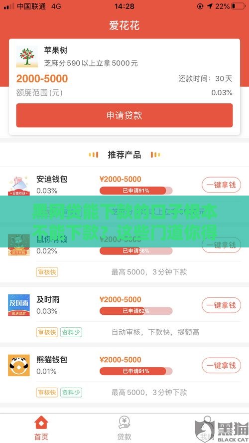 黑网贷能下款的口子根本不能下款？这些门道你得看清楚