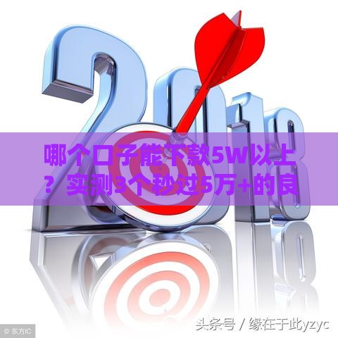 哪个口子能下款5W以上？实测3个秒过5万+的良心网贷平台