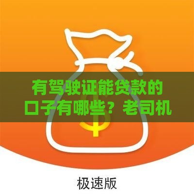 有驾驶证能贷款的口子有哪些？老司机实测5个秒下款平台