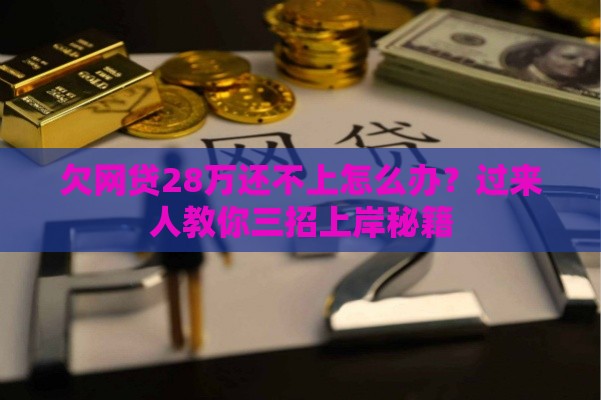 欠网贷28万还不上怎么办？过来人教你三招上岸秘籍