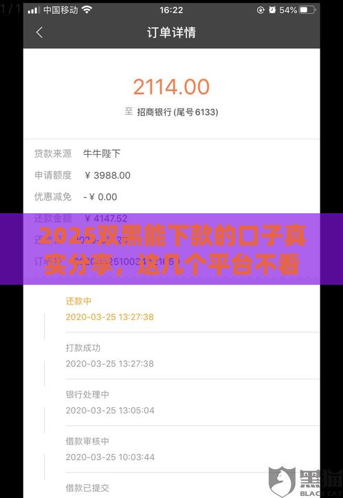 2025双黑能下款的口子真实分享,这几个平台不看征信秒到账 2025双黑能下款的口子真实分享,这几个平台不看征信秒到账