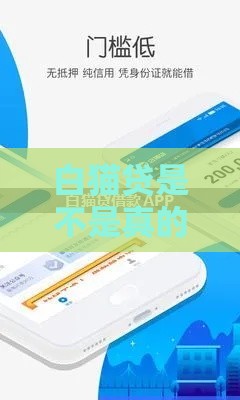 白猫贷是不是真的可以下款？实测3分钟到账的网贷神器