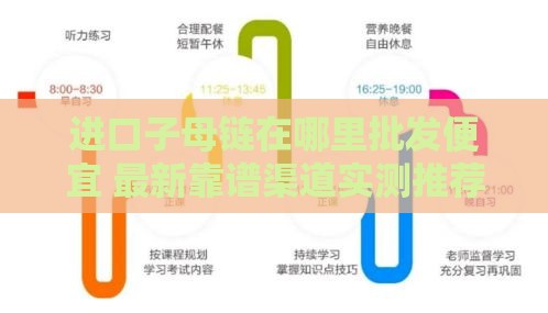 进口子母链在哪里批发便宜 最新靠谱渠道实测推荐