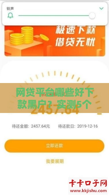 网贷平台哪些好下款黑户？实测5个无视征信秒批口子