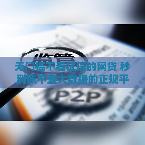 无门槛不看征信的网贷 秒到账不查大数据的正规平台推荐