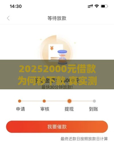 20252000元借款为何秒下款 真实测评这3家平台放款快得像坐火箭