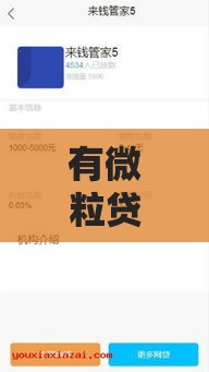 有微粒贷能借款的口子有哪些？这5个平台额度高放款快