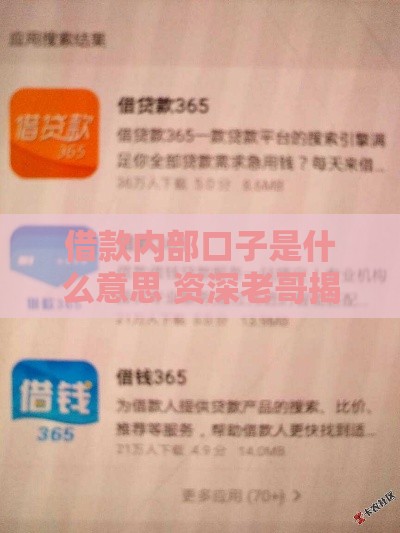 借款内部口子是什么意思 资深老哥揭秘真实下款渠道
