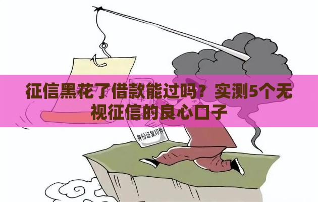 征信黑花了借款能过吗？实测5个无视征信的良心口子