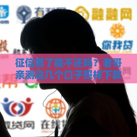 征信黑了能不还吗？老哥亲测这几个口子照样下款