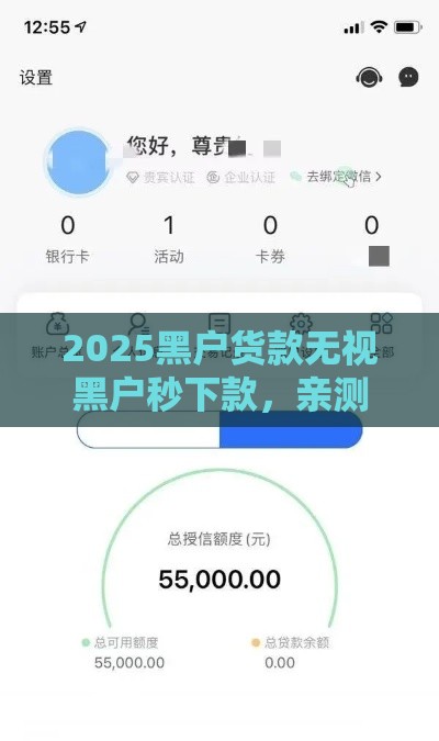 2025黑户货款无视黑户秒下款，亲测靠谱口子分享！
