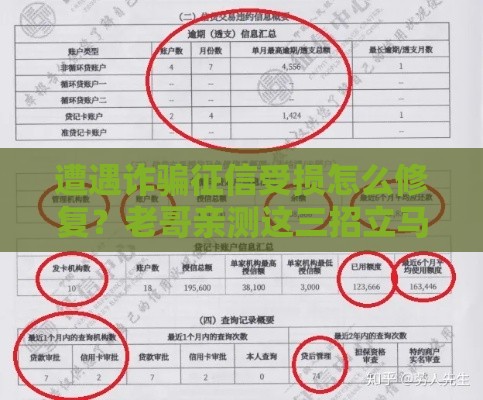 遭遇诈骗征信受损怎么修复？老哥亲测这三招立马洗白！
