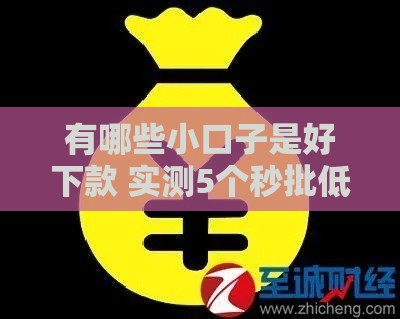 有哪些小口子是好下款 实测5个秒批低门槛网贷平台